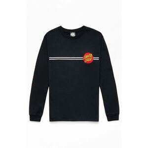 Santa Cruz Unisex Black Long Sleeve Santa Cruz Top L